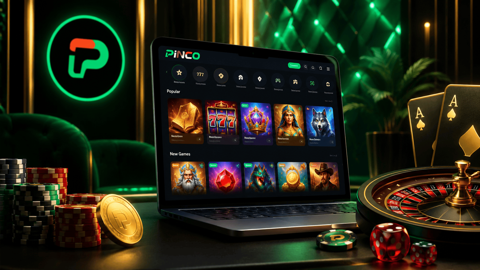 Pinco Casino Azərbaycan icmalı üçün onlayn kazino interfeysi